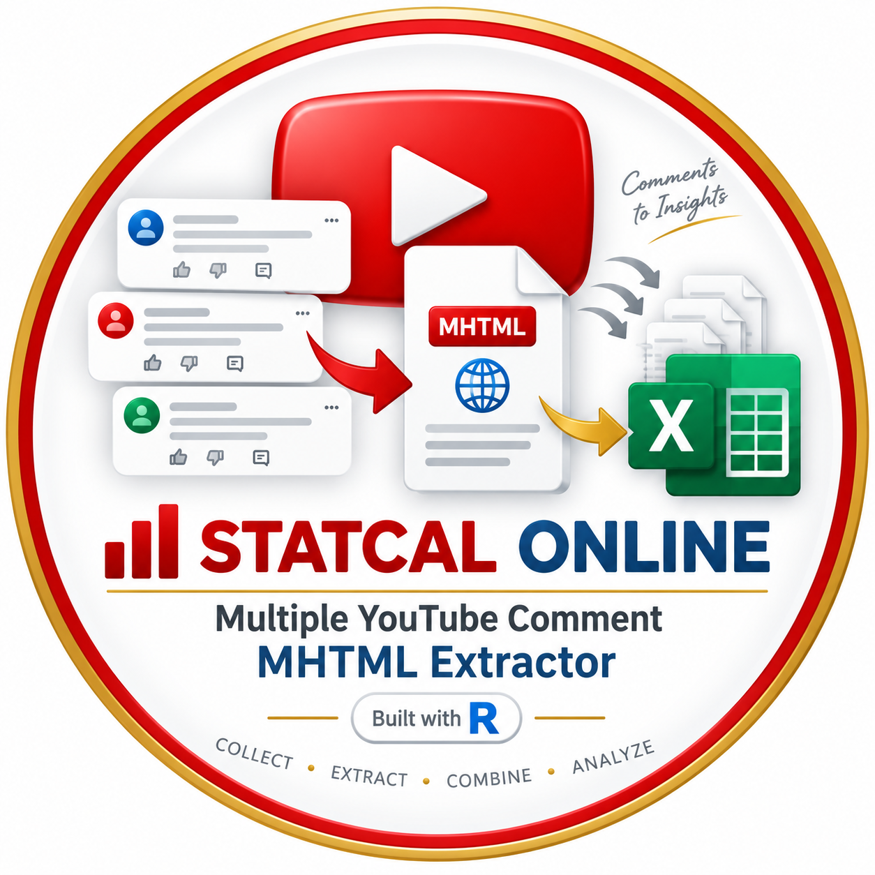 Multiple YouTube Comment MHTML Extractor